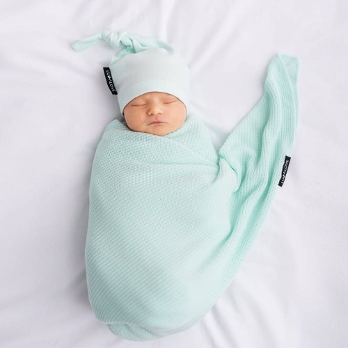 Otulacz Bambusowy dla Niemowlaka Lullalove Mint Miętowy