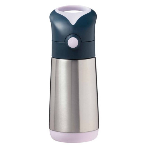 B.Box Bidon Termiczny ze Słomką dla Dziecka 350 ml Indigo Rose Różowy