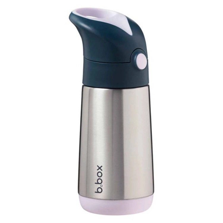 B.Box Bidon Termiczny ze Słomką dla Dziecka 350 ml Indigo Rose Różowy