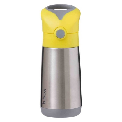 B.Box Bidon Termiczny ze Słomką dla Dziecka 350 ml Lemon Sherbet Żółty