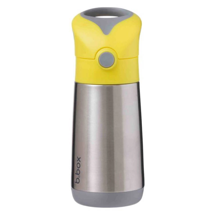 B.Box Bidon Termiczny ze Słomką dla Dziecka 350 ml Lemon Sherbet Żółty