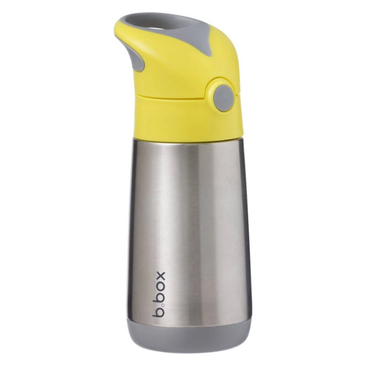 B.Box Bidon Termiczny ze Słomką dla Dziecka 350 ml Lemon Sherbet Żółty