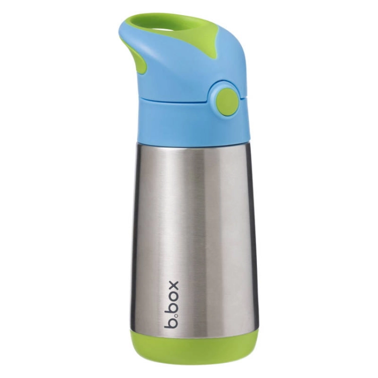B.Box Bidon Termiczny ze Słomką dla Dziecka 350 ml Ocean Breeze Niebieski