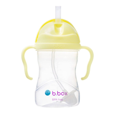 B.Box Bidon dla Dziecka ze Słomką 240 ml Bananowy Żółty