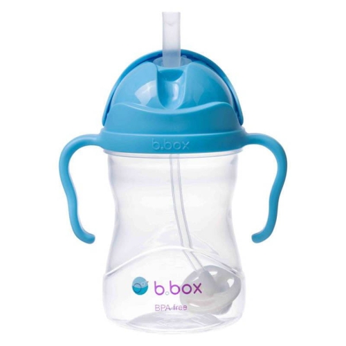 B.Box Bidon dla Dziecka ze Słomką 240 ml Borówkowy Niebieski