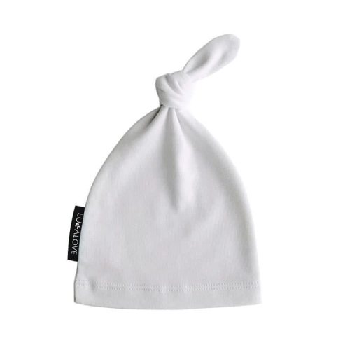 Czapeczka Bawełniana dla Noworodka 0-3m Szara - lullalaove