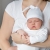 Czapeczka Bawełniana dla Noworodka 0-3m Szara - lullalaove