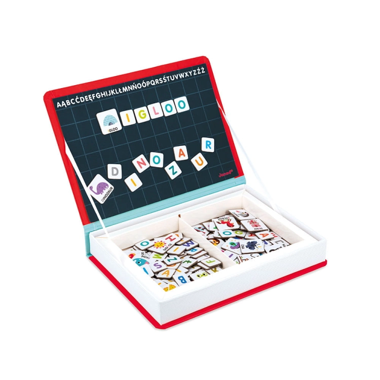 Układanka Magnetyczna Janod Magnetibook Polski Alfabet