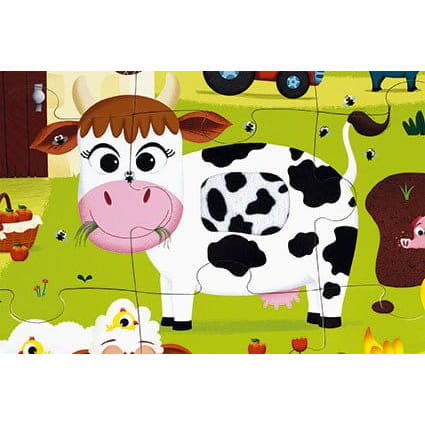 Puzzle dla Dzieci Sensoryczne 20 Elementów Farma Janod