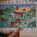 Puzzle dla Dzieci Obserwacyjne w Walizce Farma 24 Elementy 3+ Janod