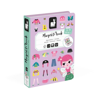 Układanka Magnetyczna Janod Magnetibook Kostiumy Dziewczynka