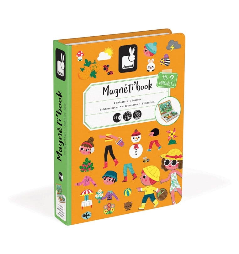 Układanka Magnetyczna Magnetibook 4 Pory Roku / Janod