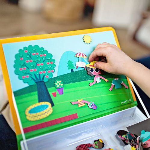 Układanka Magnetyczna Janod Magnetibook 4 Pory Roku