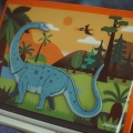 Układanka Magnetyczna Janod Magnetibook Dinozaury