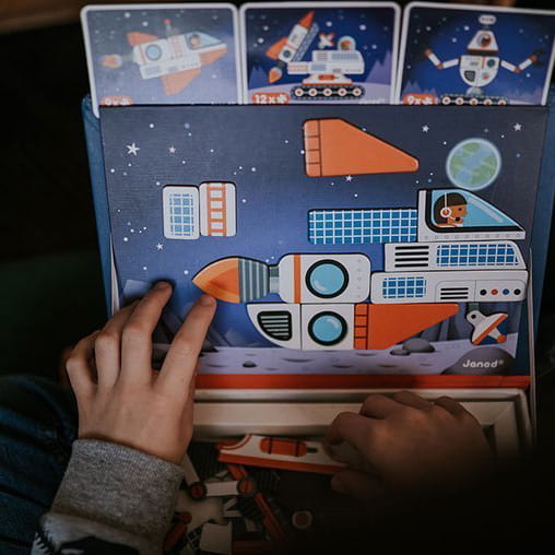 Układanka Magnetyczna Janod Magnetibook Kosmos