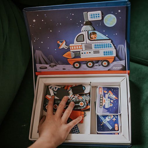 Układanka Magnetyczna Janod Magnetibook Kosmos