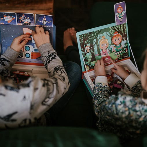 Układanka Magnetyczna Janod Magnetibook Kosmos
