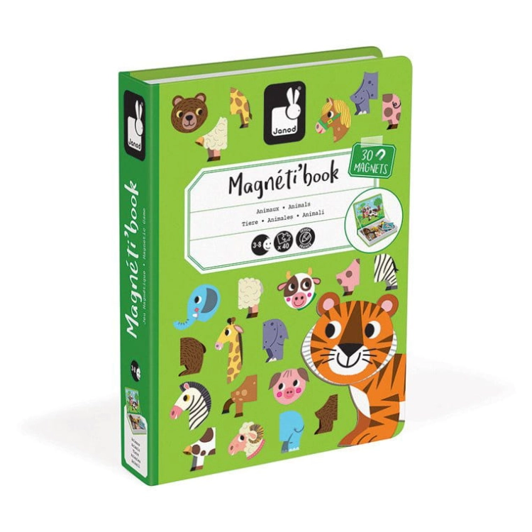 Układanka Magnetyczna Janod Magnetibook Zwierzęta
