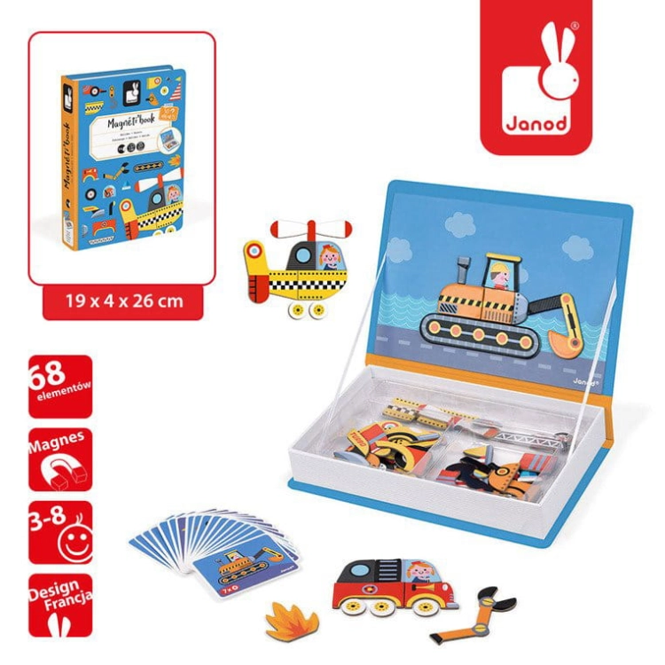 Puzzle dla Dzieci Progresywne w Walizce Pory Roku 4 Układanki 3+ Janod