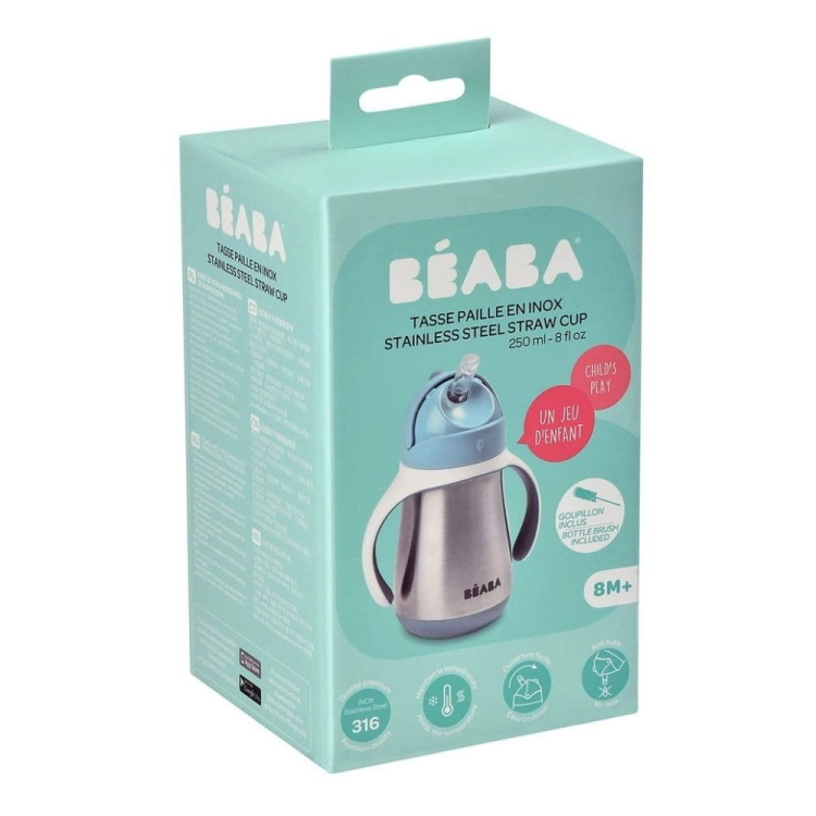 Bidon dla Dzieci Termiczny 250 ml Beaba Windy Blue Niebieski