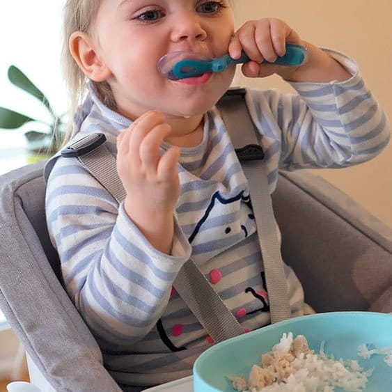 Talerzyk z Przyssawką Silikonowy dla Niemowlaka Beaba Blue Niebieski