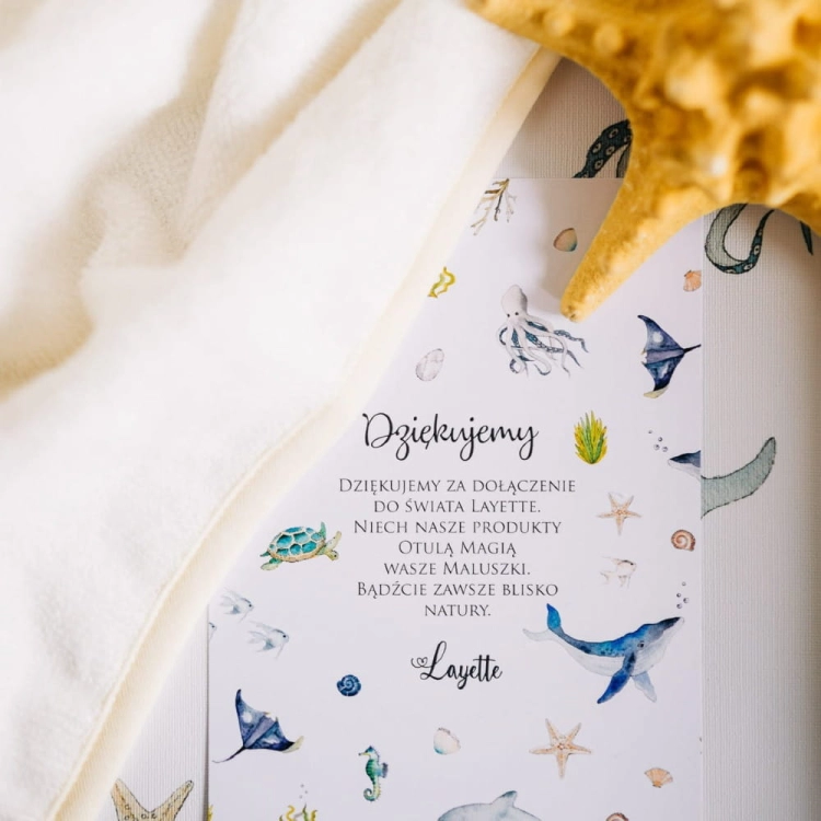 Ręcznik dla Niemowlaka Bambusowy S Layette Ocean