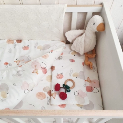 Bambusowa Pościel dla Niemowląt z Wypełnieniem Layette Goose