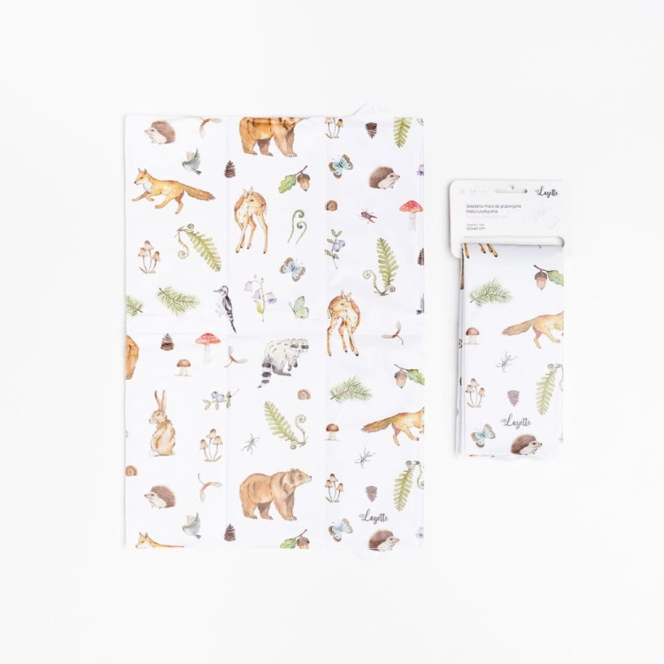 Mata do Przewijania Składana Layette Woods