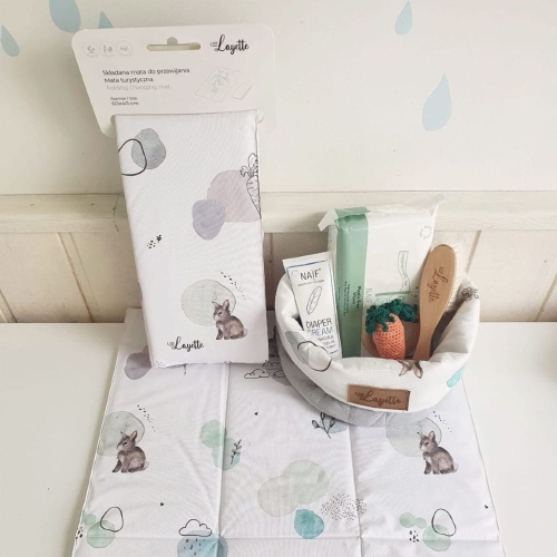 Mata do Przewijania Składana Layette Bunny