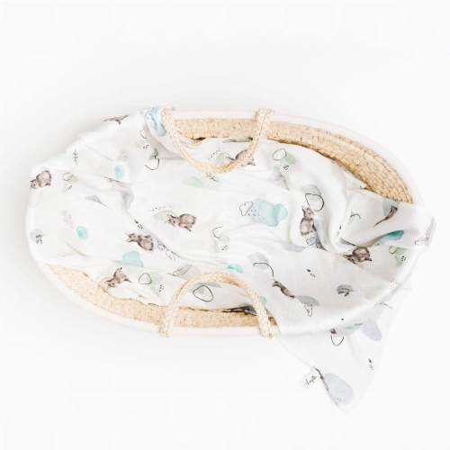 Otulacz Bambusowy dla Niemowląt Layette Bunny