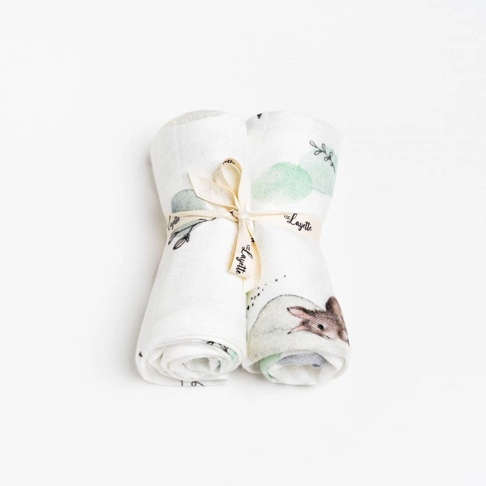 Pieluszki Bambusowe 2-pak Bunny / Layette