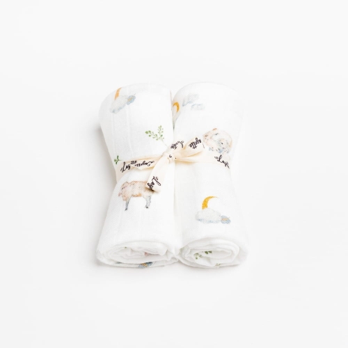 Pieluszki Bambusowe dla Niemowląt 2-pak Layette Merino