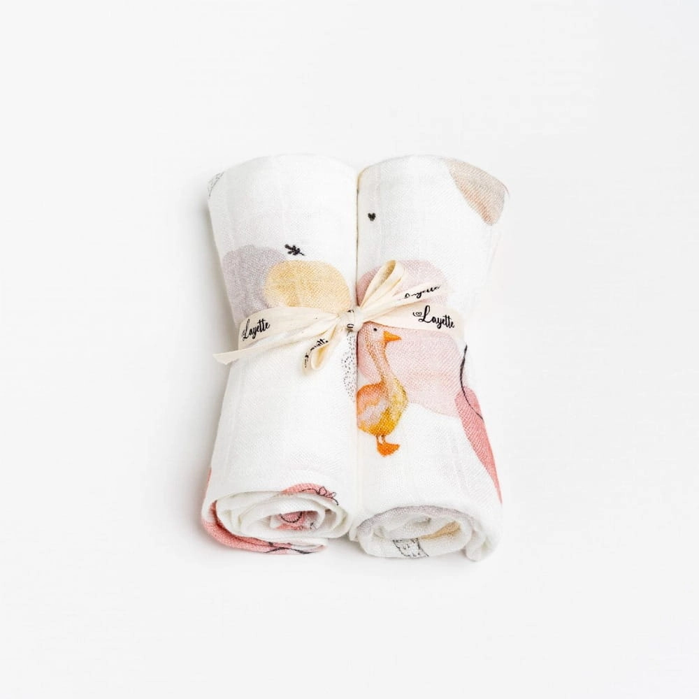 Pieluszki Bambusowe 2-pak Goose / Layette