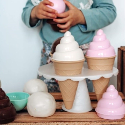 Foremki do Piasku Lody Dantoy z Kolorowanką