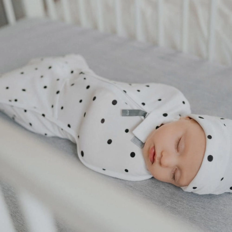 Otulacz dla Niemowlaka z Czapeczką First Step Eukaliptus - Sleepee