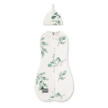 Otulacz dla Niemowlaka z Czapeczką First Step Eukaliptus - Sleepee
