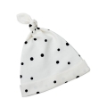 Czapeczka dla Niemowlaka Krasnal 2-pak Czarne Kropki/Eukaliptus - Sleepee