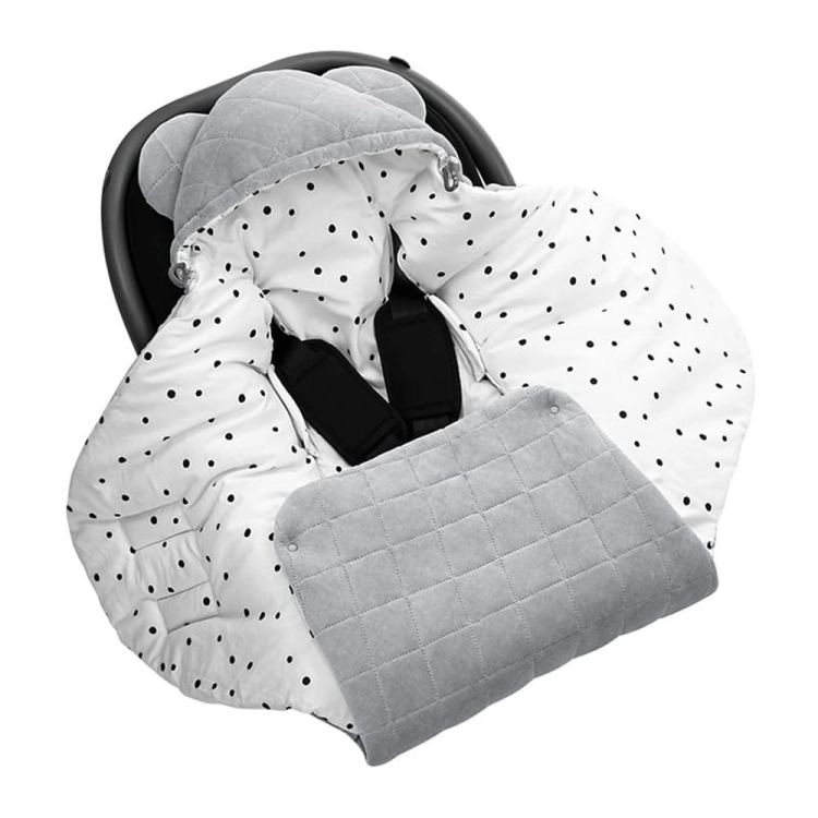 Otulacz do Fotelika Samochodowego Royal Baby Grey Szary - Sleepee