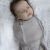 Otulacz dla Niemowlaka z Czapeczką First Step Melanżowy Jasny Szary - Sleepee