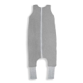 Śpiworek Niemowlęcy do Spania Dwustronny z Nóżkami Melanżowy Szary 1-2 Lata — Sleepee