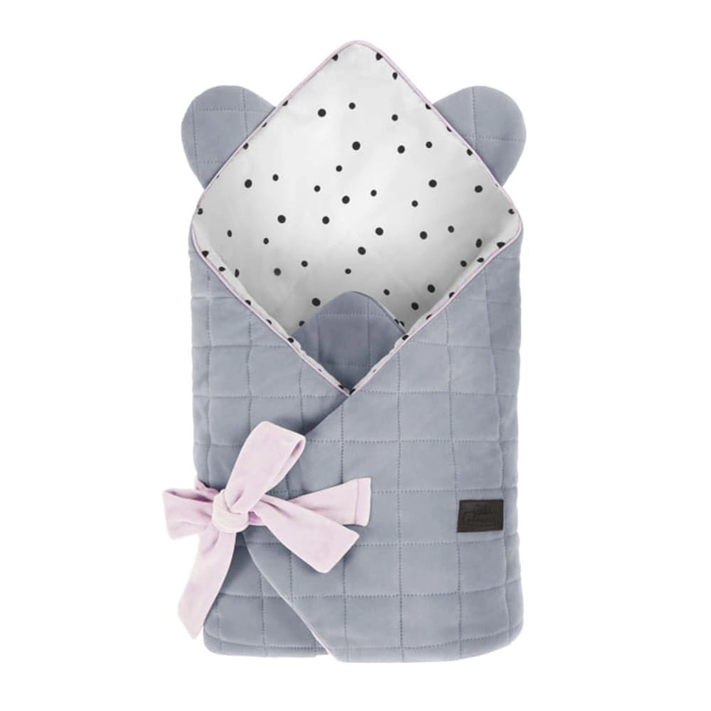 Rożek Niemowlęcy Bawełniany Royal Baby Grey-Pink / Sleepee