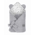 Rożek Niemowlęcy Wiązany Bawełniany Royal Baby Grey-Grey Szary — Sleepee