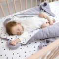 Rożek Niemowlęcy Wiązany Bawełniany Royal Baby Grey-Grey Szary — Sleepee
