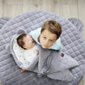 Rożek Niemowlęcy Wiązany Bawełniany Royal Baby Grey-Grey Szary — Sleepee