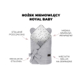 Rożek Niemowlęcy Wiązany Bawełniany Royal Baby Grey-Grey Szary — Sleepee