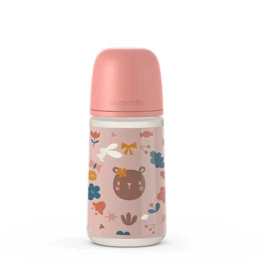 Butelka ze Smoczkiem Fizjologicznym Sx Pro Średni Przepływ Forest Różowy 270ml / Suavinex