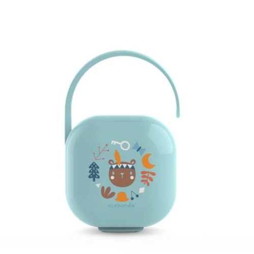Etui Na Smoczek Forest Niebieskie - Suavinex