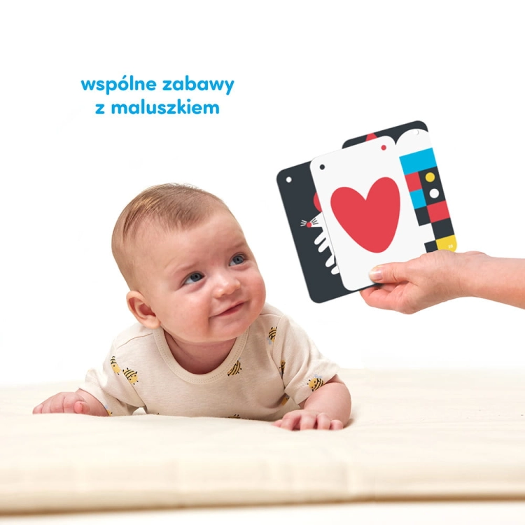 Kontrasty na sznureczku Książeczka do pokazywania dla dzieci 0 i 3 mies.+ Czuczu