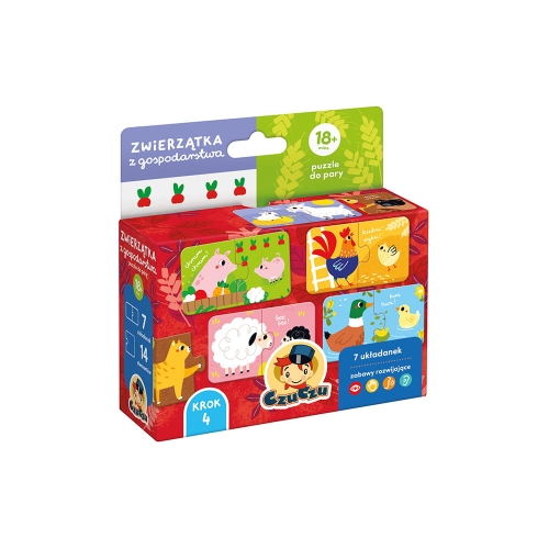 CzuCzu Puzzle do pary Zwierzątka z gospodarstwa - Czuczu