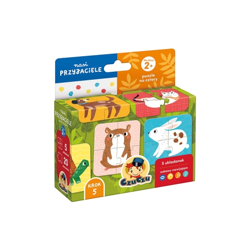 CzuCzu Nasi przyjaciele. Puzzle na cztery 2+ Czuczu